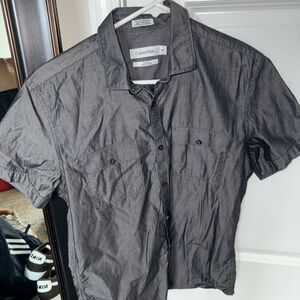 Calvin Klein Men's Short Sleeve Tee Gray